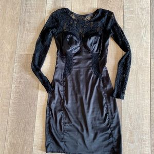 Black lace dress